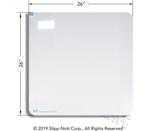 Measurements of large 60-sheet adhesive mat for large Slipp-Nott base